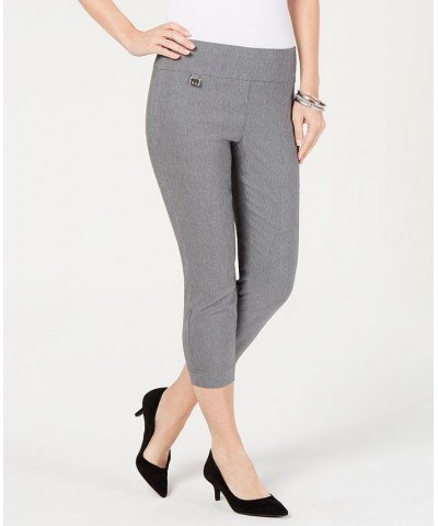 Women's Essential Pull-On Capri with Tummy-Control Modern Blue $16.80 Pants