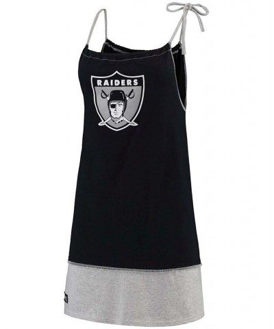 Women's Black Las Vegas Raiders Sustainable Vintage-Like Tank Dress Black $26.40 Dresses