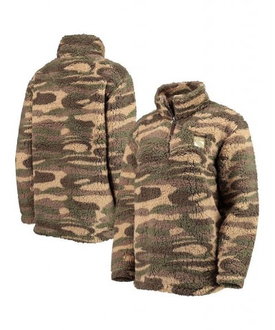 Women's Camo New York Rangers Sherpa Quarter-Zip Jacket Camo $32.12 Jackets