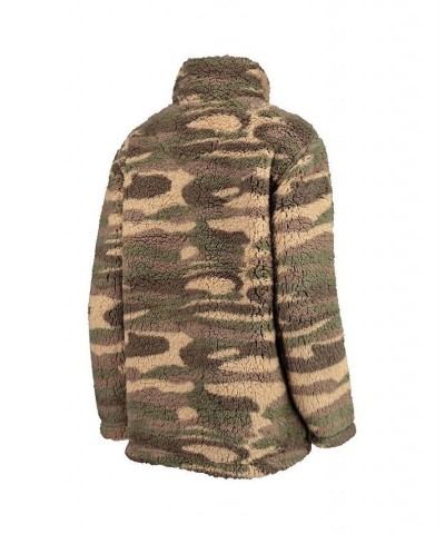 Women's Camo New York Rangers Sherpa Quarter-Zip Jacket Camo $32.12 Jackets