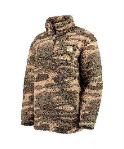 Women's Camo New York Rangers Sherpa Quarter-Zip Jacket Camo $32.12 Jackets