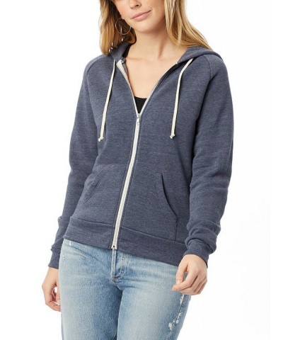 Alternative Apparel Adrian Eco-Fleece Women's Zip Hoodie Navy $40.50 Sweatshirts