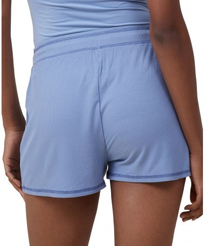 Women's Sleep Recovery Relaxed Shorts Blue $20.25 Sleepwear