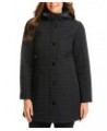 Petite Hooded Quilted Coat Black $62.90 Coats