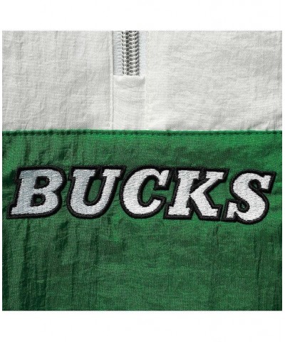 Women's Green Milwaukee Bucks Half-Zip Windbreaker 2.0 Hoodie Green $52.80 Jackets