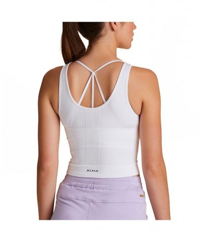 Women's Seamless Crop Tank White $34.32 Tops