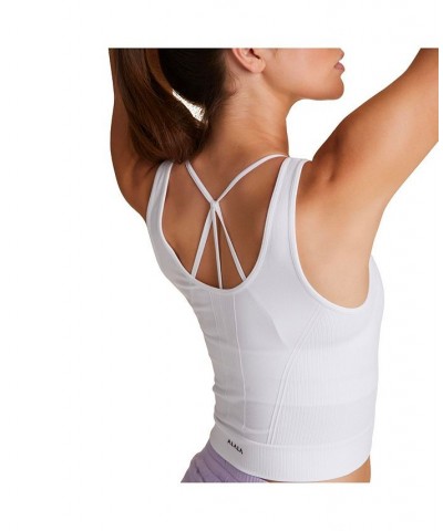 Women's Seamless Crop Tank White $34.32 Tops