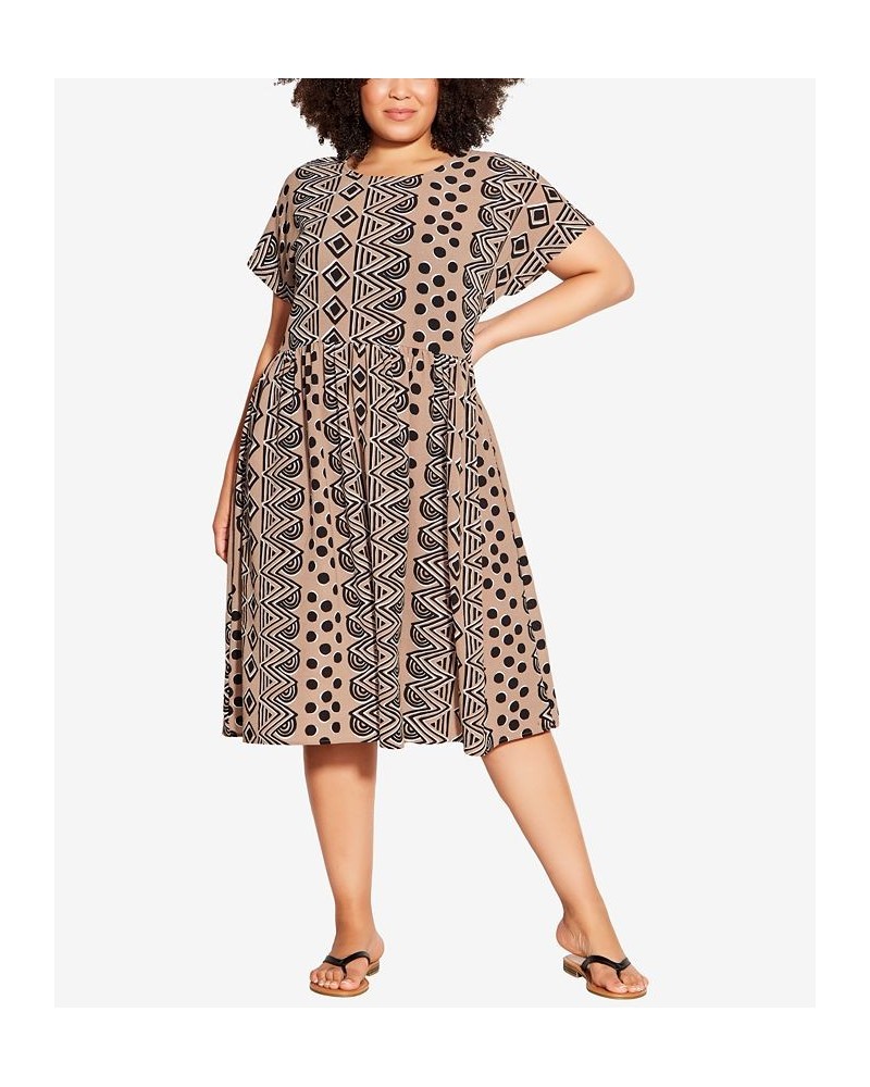 Plus Size Doll Up Print Dress Viva La Vida $33.13 Dresses