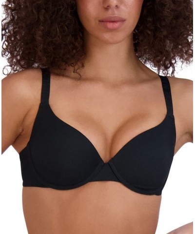 Women's Demi Logo-Strap T-Shirt Bra SM12153 Black $13.86 Bras