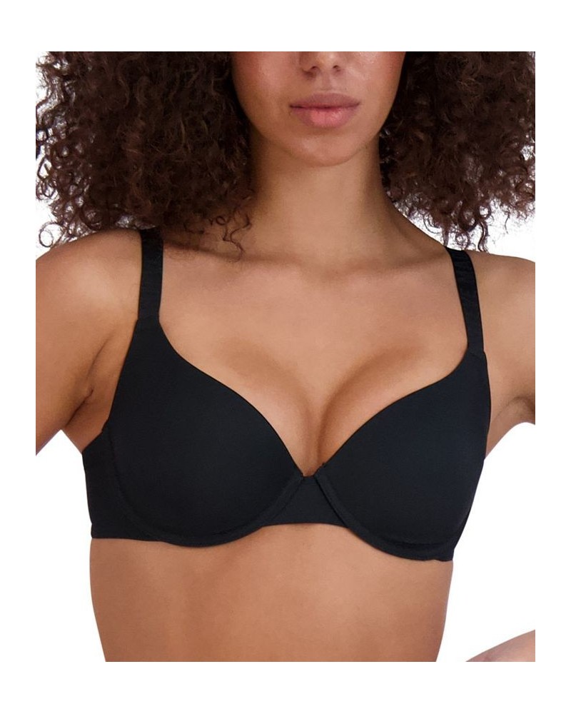 Women's Demi Logo-Strap T-Shirt Bra SM12153 Black $13.86 Bras