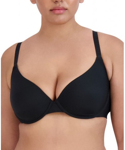 Women's Demi Logo-Strap T-Shirt Bra SM12153 Black $13.86 Bras