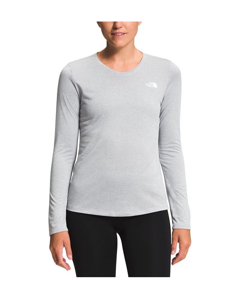 Women's Elevation Long-Sleeve T-Shirt Gray $27.50 Tops