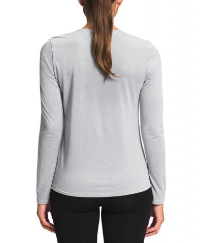 Women's Elevation Long-Sleeve T-Shirt Gray $27.50 Tops