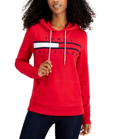 Women's Long Sleeve Front Pocket Logo Sweatshirt Sky Capt $27.60 Sweatshirts