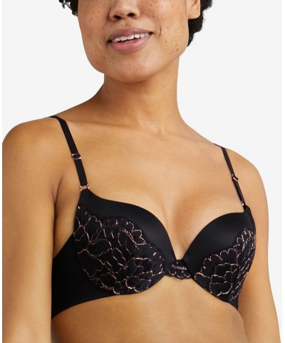 Love the Lift All Over Lace Push Up Bra DM9900 Black With Rosegold $14.57 Bras