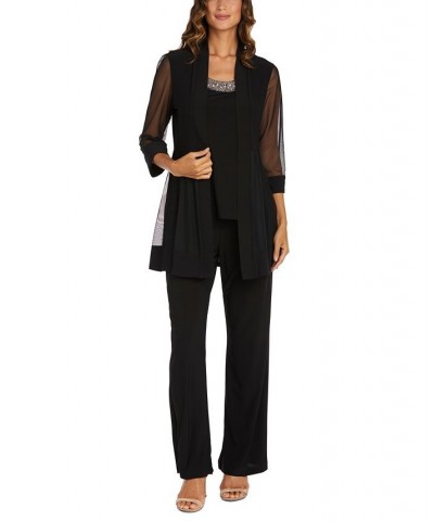 Embellished Layered-Look Pantsuit Purple $64.50 Outfits