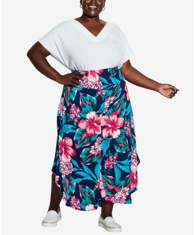 Plus Size Renee Culotte Pants Blue $28.29 Pants