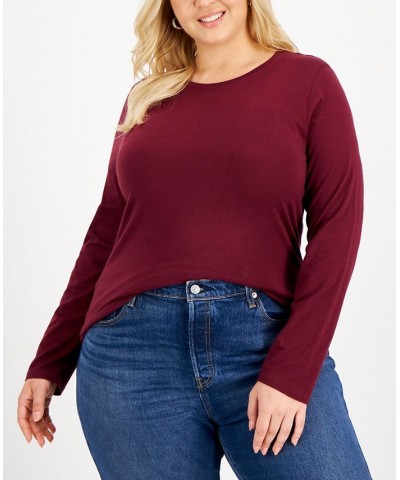 Plus Size Crewneck Top Narcisscus $10.79 Tops