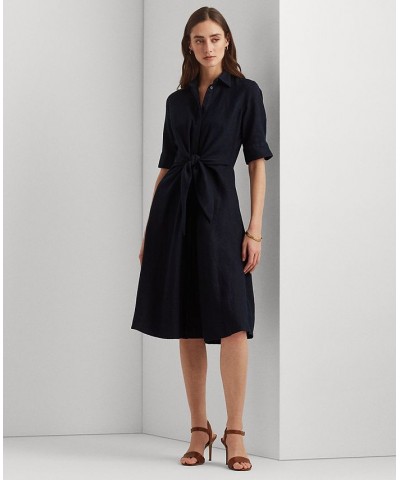 Petite Fit-&-flare Shirtdress Lauren Navy $70.20 Dresses