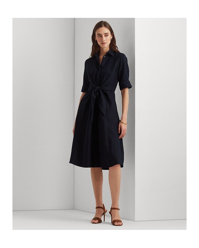 Petite Fit-&-flare Shirtdress Lauren Navy $70.20 Dresses