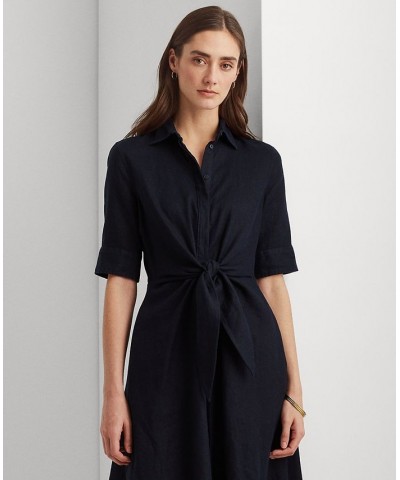 Petite Fit-&-flare Shirtdress Lauren Navy $70.20 Dresses