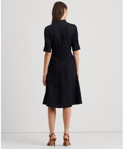 Petite Fit-&-flare Shirtdress Lauren Navy $70.20 Dresses