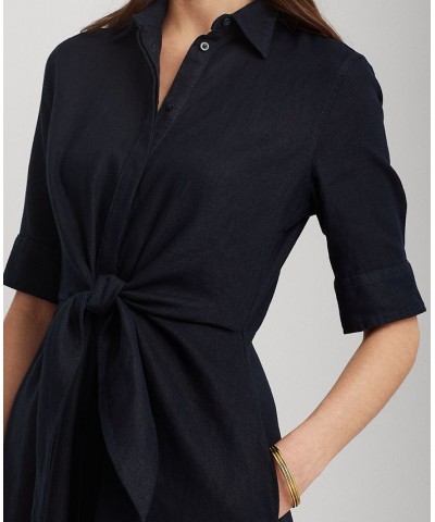 Petite Fit-&-flare Shirtdress Lauren Navy $70.20 Dresses