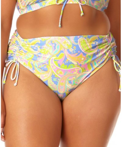 Salt + Cove Plus Size Printed Side-Cinched Swim Bottoms Paisley Print $23.19 Swimsuits