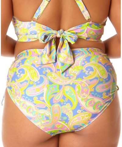 Salt + Cove Plus Size Printed Side-Cinched Swim Bottoms Paisley Print $23.19 Swimsuits