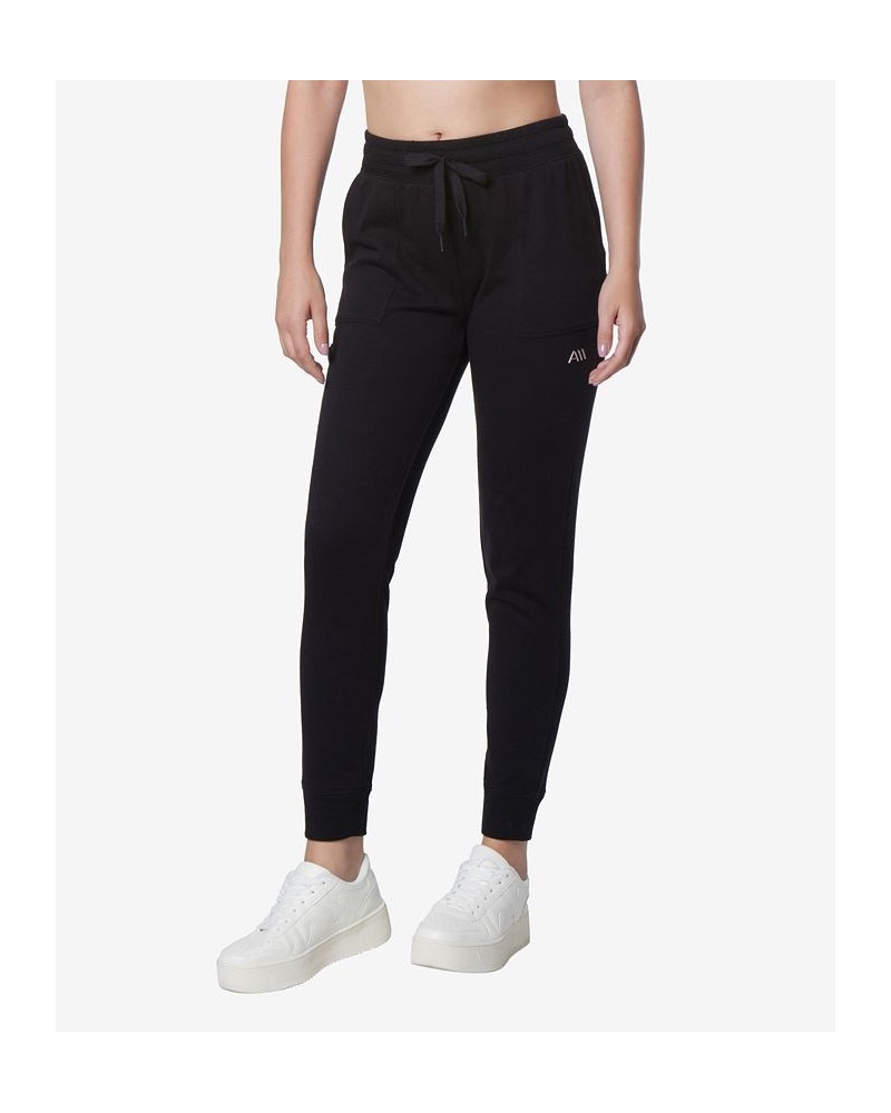 Women's French Terry Jogger Pants Black $22.96 Pants