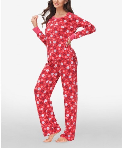 Women's Long Sleeve Sweat Top with Lounge Pant Set of 2 Present $25.09 Sleepwear