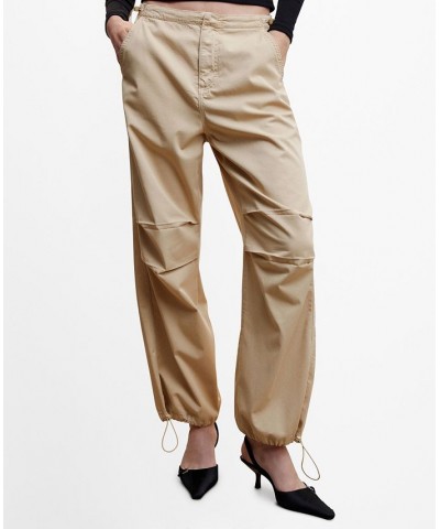 Women's Parachute Pants Sand $49.49 Pants