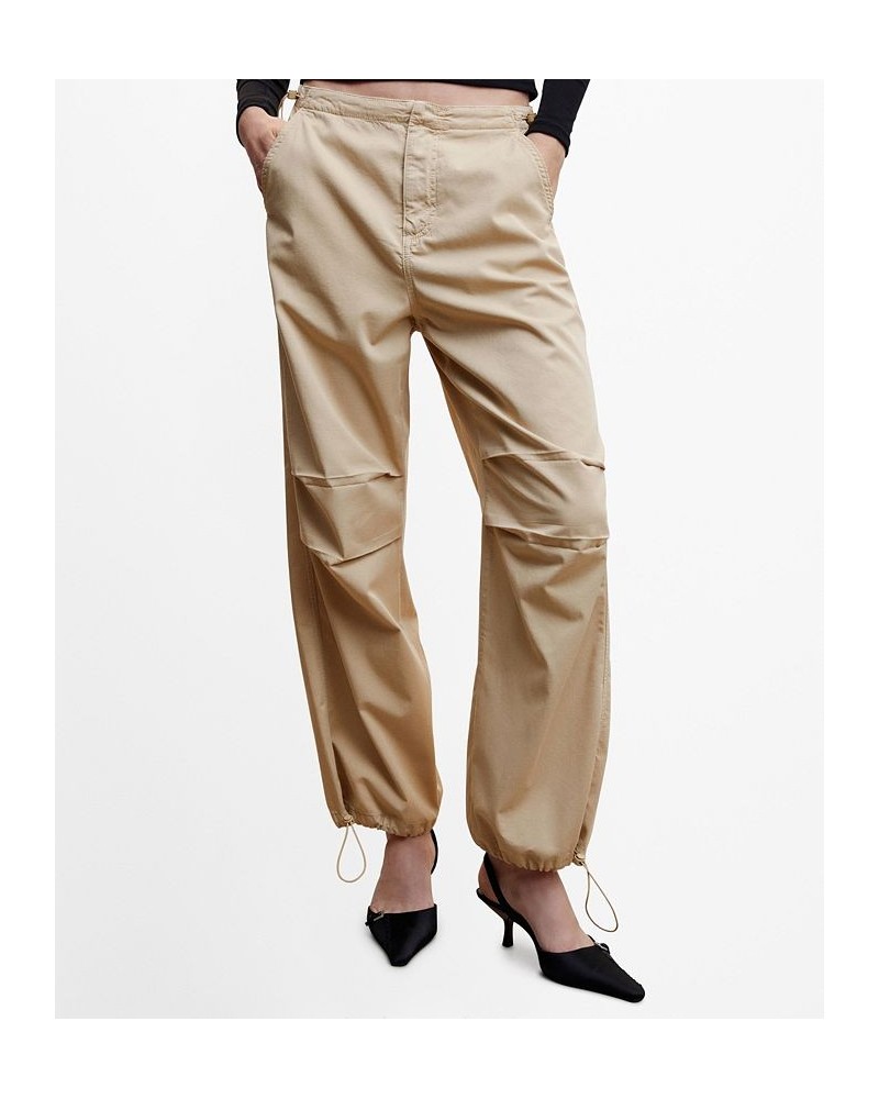 Women's Parachute Pants Sand $49.49 Pants