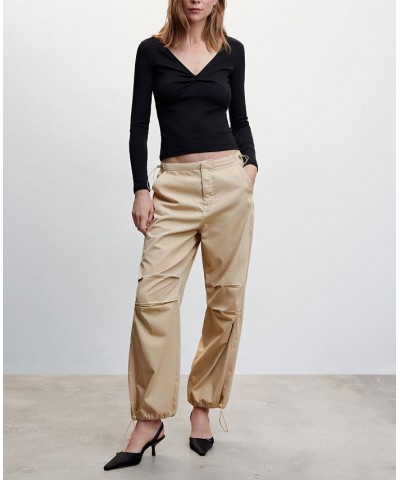 Women's Parachute Pants Sand $49.49 Pants