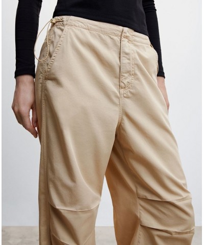 Women's Parachute Pants Sand $49.49 Pants