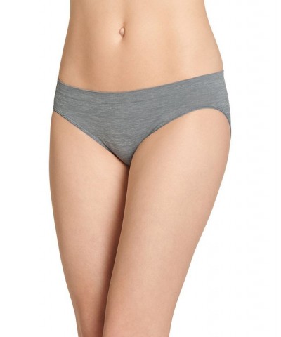 Smooth and Shine Seamfree Heathered Bikini Underwear 2186 available in extended sizes Just Past Midnight $9.80 Panty