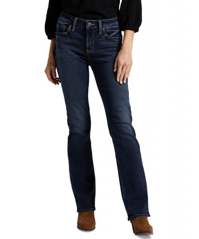 Women's Elyse Mid-Rise Slim Bootcut Jeans Indigo $43.12 Jeans