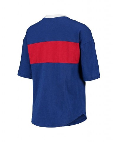 Women's Royal and Red Chicago Cubs Lead Off Notch Neck T-shirt Royal, Red $32.44 Tops