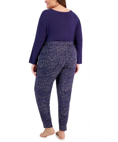 Plus Size Animal-Print Jogger Pajama Pants Abstract Animal $15.93 Sleepwear