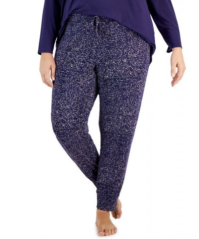 Plus Size Animal-Print Jogger Pajama Pants Abstract Animal $15.93 Sleepwear