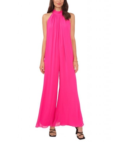 Women's Halter Jumpsuit Pink $34.01 Pants