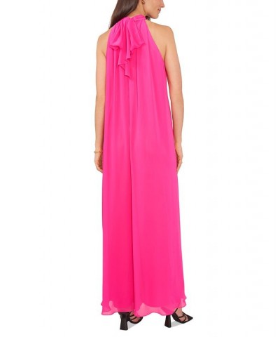 Women's Halter Jumpsuit Pink $34.01 Pants