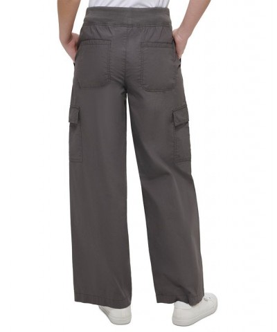 Calvin Klein Women's Sport Cargo Wide Leg Pants Brown $22.38 Pants