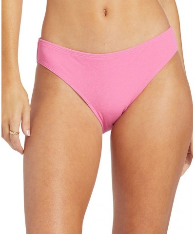 Juniors' Hawaiian Heat Printed Hipster Bottoms Pink $25.20 Swimsuits