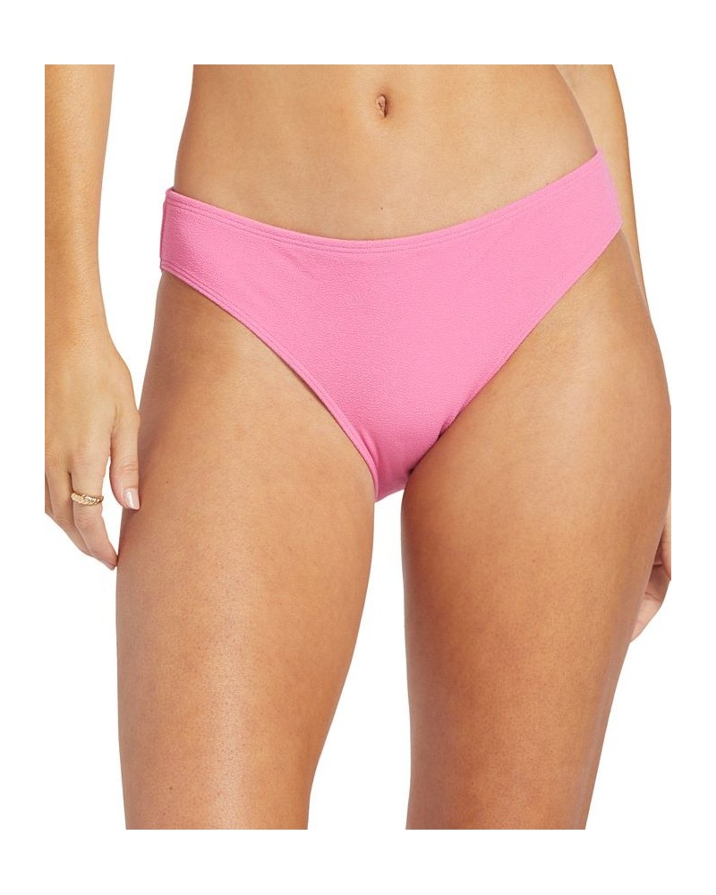 Juniors' Hawaiian Heat Printed Hipster Bottoms Pink $25.20 Swimsuits