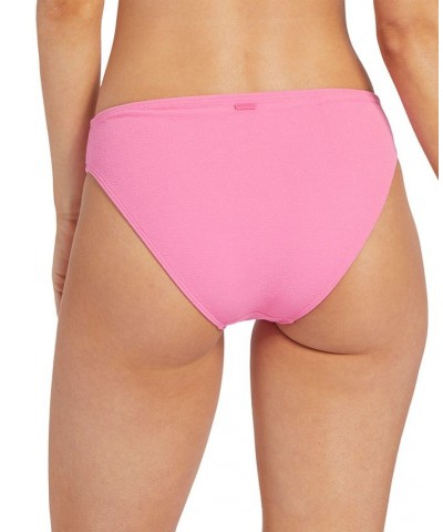 Juniors' Hawaiian Heat Printed Hipster Bottoms Pink $25.20 Swimsuits