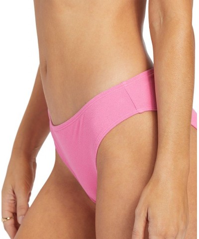 Juniors' Hawaiian Heat Printed Hipster Bottoms Pink $25.20 Swimsuits