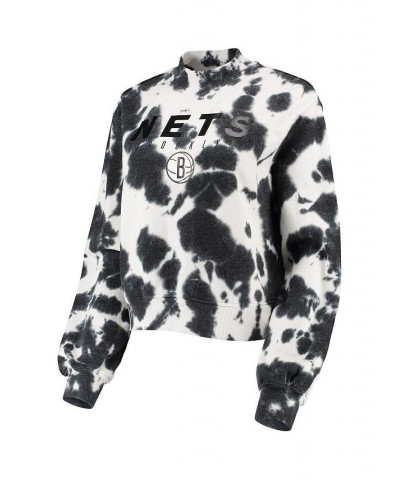 Women's Black Brooklyn Nets Tie-Dye Pullover Sweatshirt Black $46.74 Sweatshirts