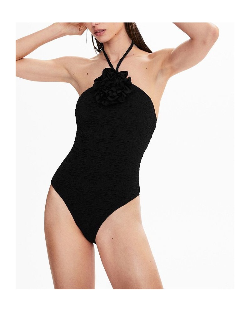 Women's Textured Swimsuit Black $45.00 Swimsuits