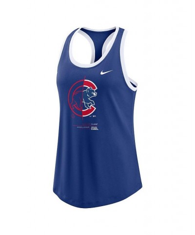 Women's Royal Chicago Cubs Tech Tank Top Royal $21.60 Tops